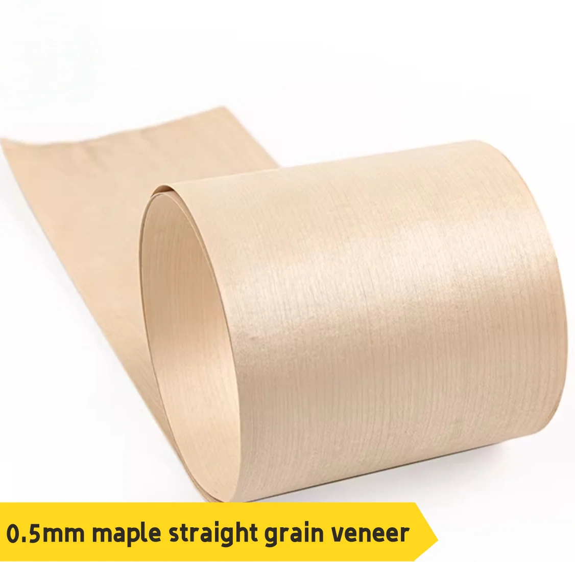 Thickness:0.5mm Natural Maple Straight Grain Wood Veneer Sheets