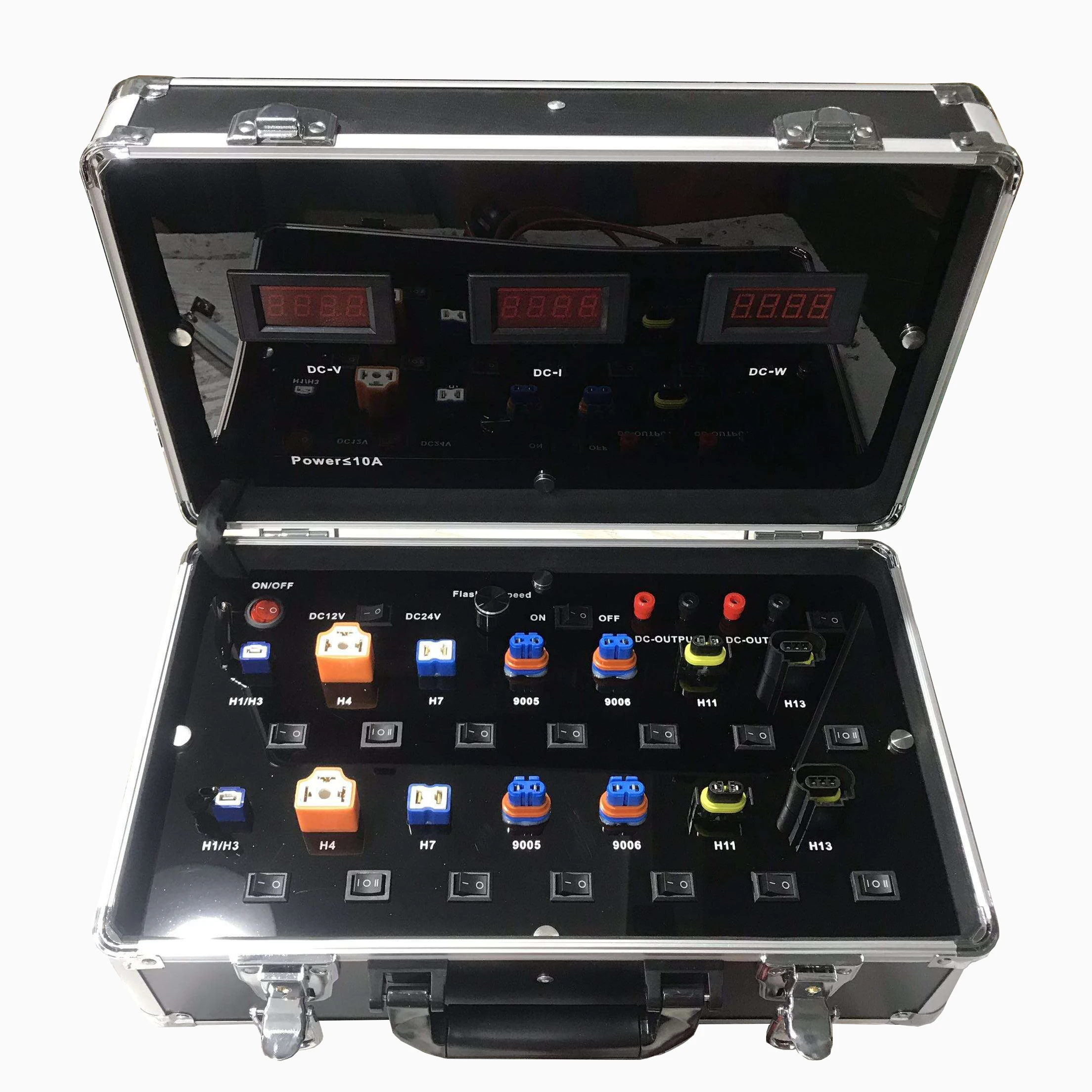 

AC265V DC12V Auto LED Car Bulbs LCD Screen Tester LED light H4 H1 H7 H11 LED 9005 9006 Universal Car Light Bulb Power Test Box