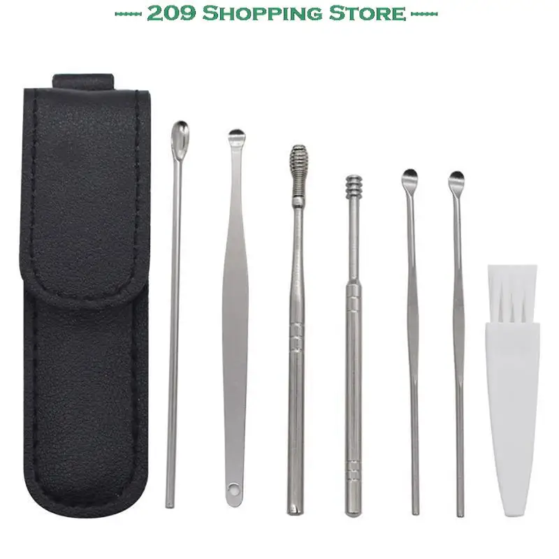 7pcs/6pcs Cleaning Earpick Ear Cleaner Earpick Sticks Wax Removal Tools
