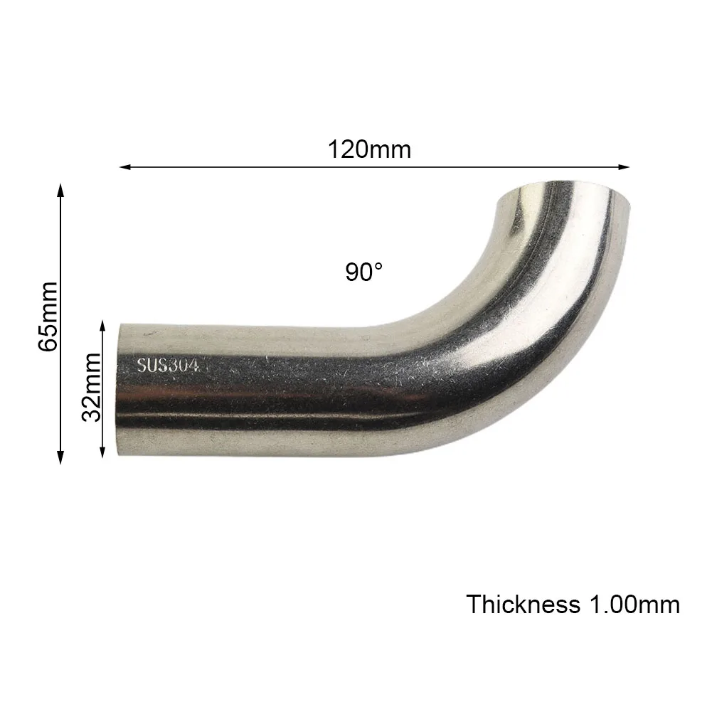 Premium Stainless Steel Tight Radius 90° Exhaust Elbow