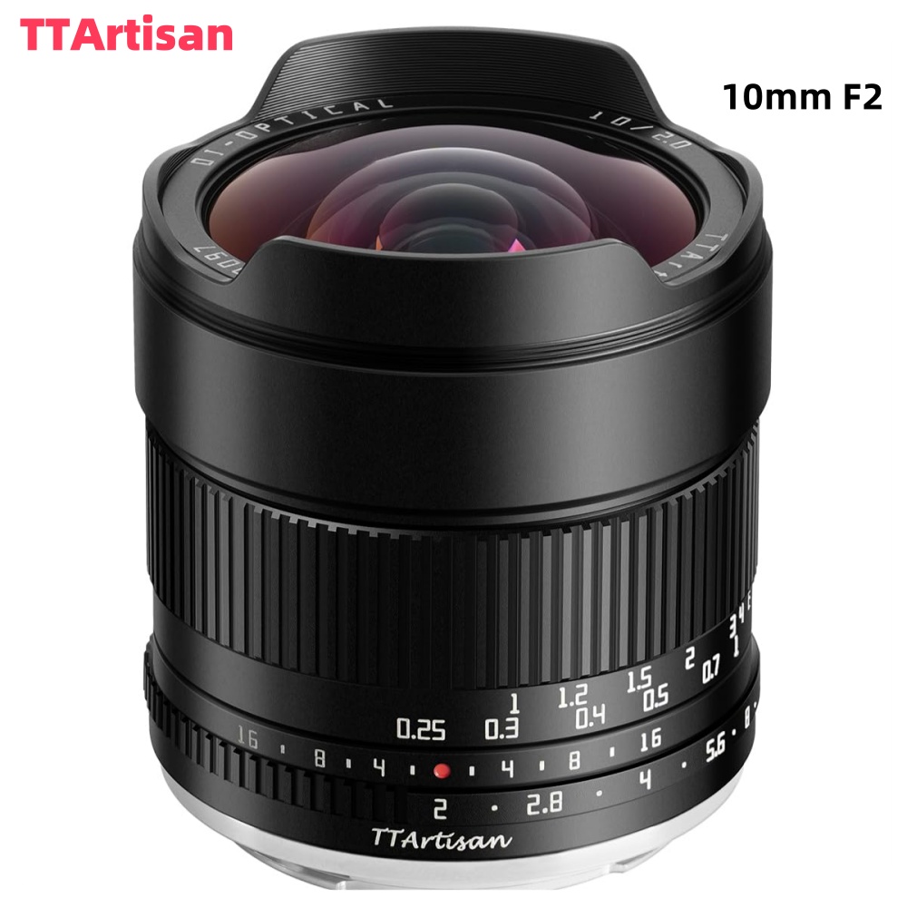 TTArtisan 10mm F2 APS-C ASPH 105Â° Ultra-wide Angle Lens for Camera Photography Sony E Fujifilm XF Nikon Z Canon EOS R M43 Mount