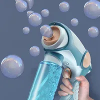 New Smoke Bubble Machine Gun Soap Bubble Blower Maker Gun Atmosphere Magic Automatic Outdoor Activity Flap Electric Water Bubble 1