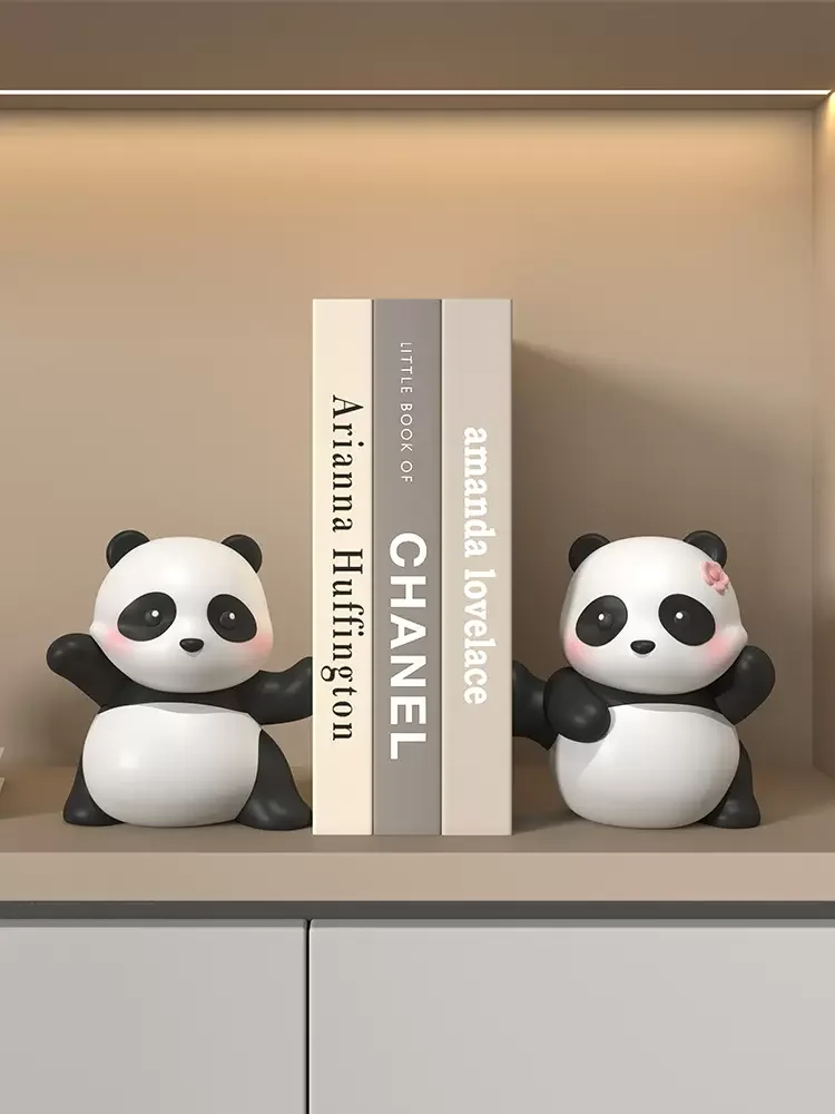 

Creative Panda Bookend Ornaments Living Room Wine Cabinet Entrance Bookshelf Desktop Bookend Gift TV Cabinet Home Decoration New