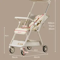 Poussettes pour bébé pliables, légères, à main, avec pare-soleil, poussette de poche de voyage pliable pour enfants 6