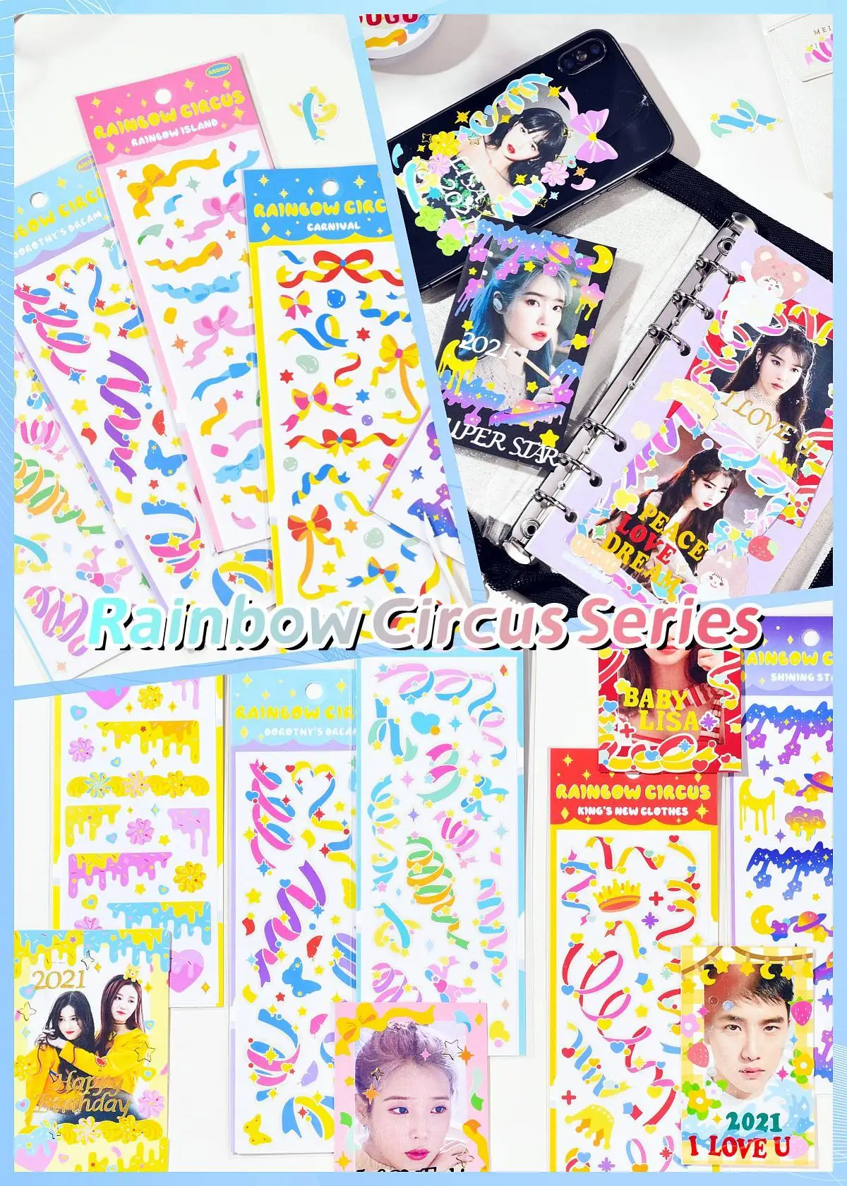 KPop Stickers Galore: Die ultimative Sammlung niedlicher ästhetischer und funkelnder koreanischer Aufkleber für Toploader Deco Journaling und mehr – Detail 5