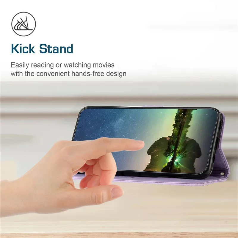 Premium Magnetic Flip Wallet Leather Case for Tecno Pova 6 and 6 Pro