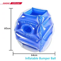 Inflatable Bubble Ball for Kids Soft PVC Blue Red Inflatable Crash Ball for Children Adult Family Outdoor Game Sports Toy Ball 1