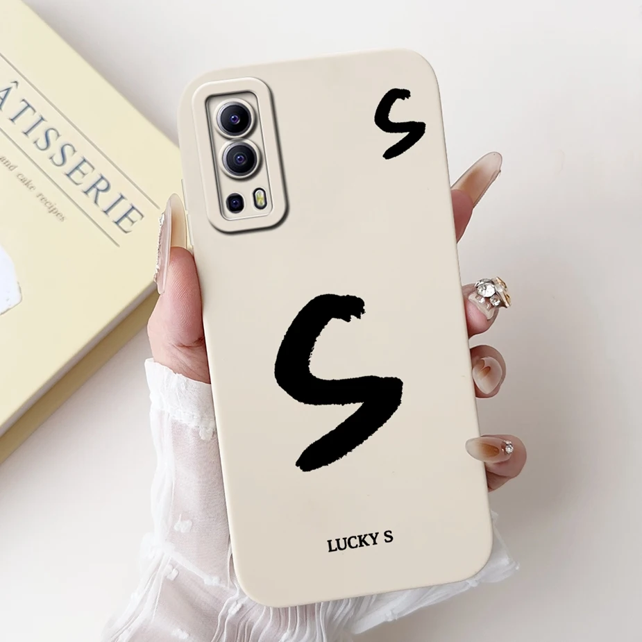 Cute Lucky Letters Soft TPU Phone Case - Fun Design Bumper Cover