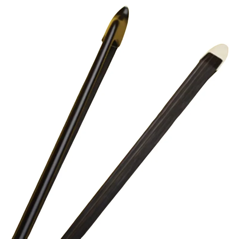 New Professional Carbon Fiber 3/4 Double Bass Bow Ebony Frog Black Horse Hair