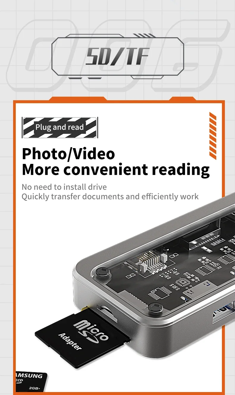 USB C Hub 10 in 1 Docking Station – Type-C Adapter with HDMI, RJ45 & VGA Ports