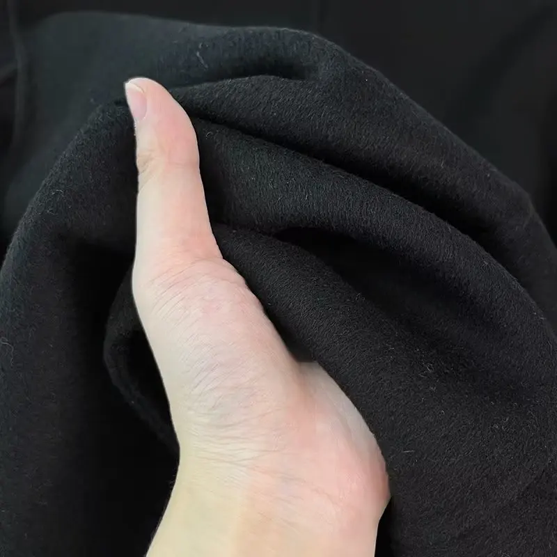 Maxdutti French Office Ladies Wool Jacket Coat Retro  Jacket Women Button Black Elegant Casual Fashion Blazers Tops