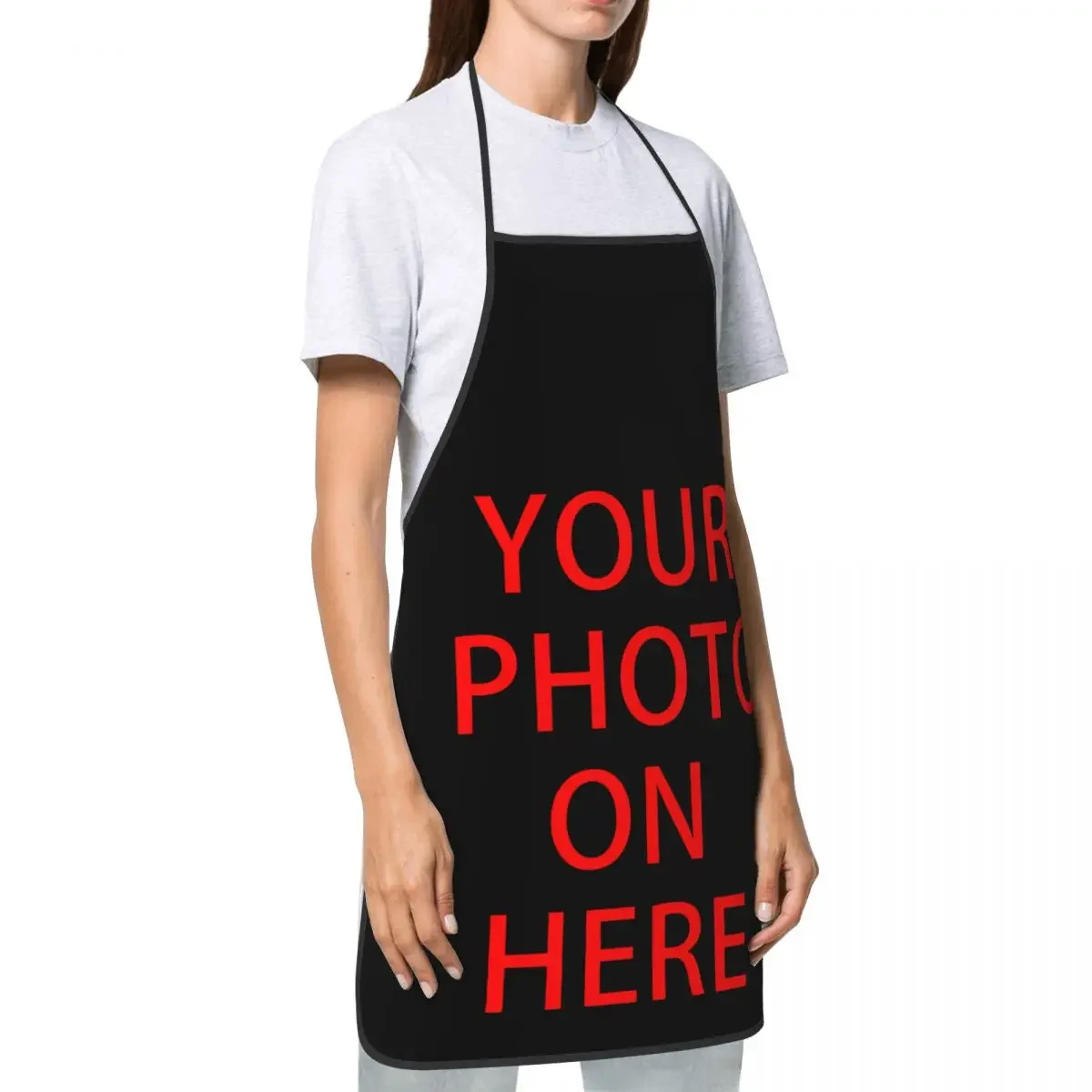 Family Pets Custom DIY Logo Funny Apron Customized Photo Print Adult Unisex Kitchen Chef Bib Tablier Cuisine Cooking Baking 3