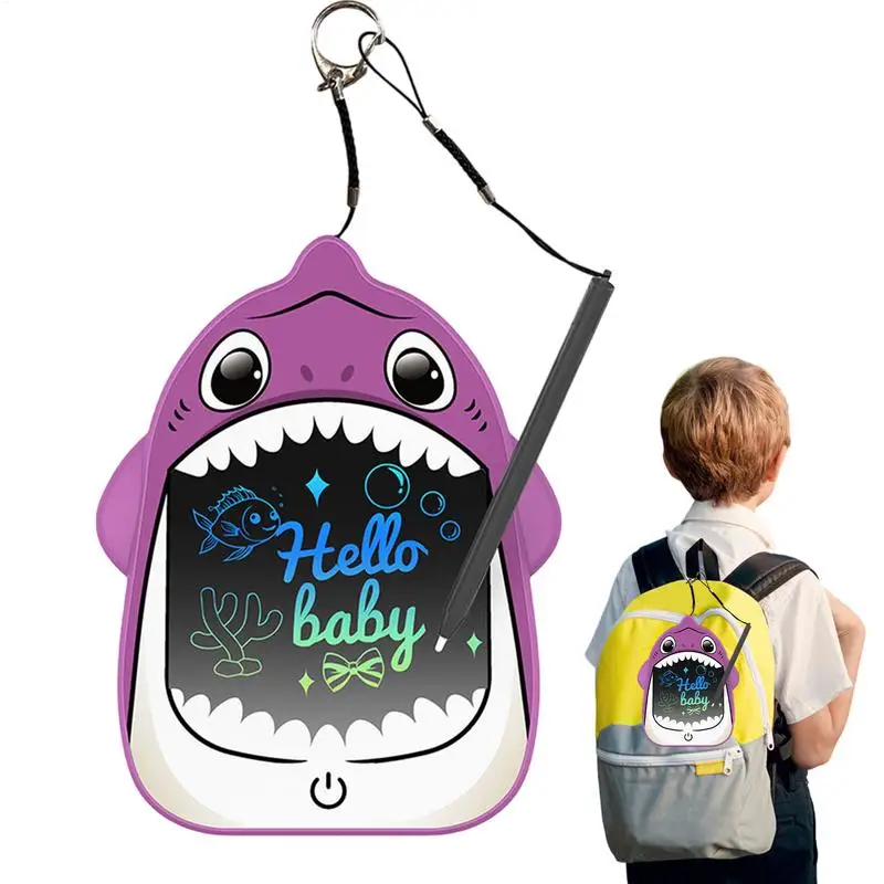 Shark Doodle Pad Cartoon LCD Writing Boards Educational Writing Tablet Kids Drawing Tablet Drawing Pad Doodle Board for Toddler