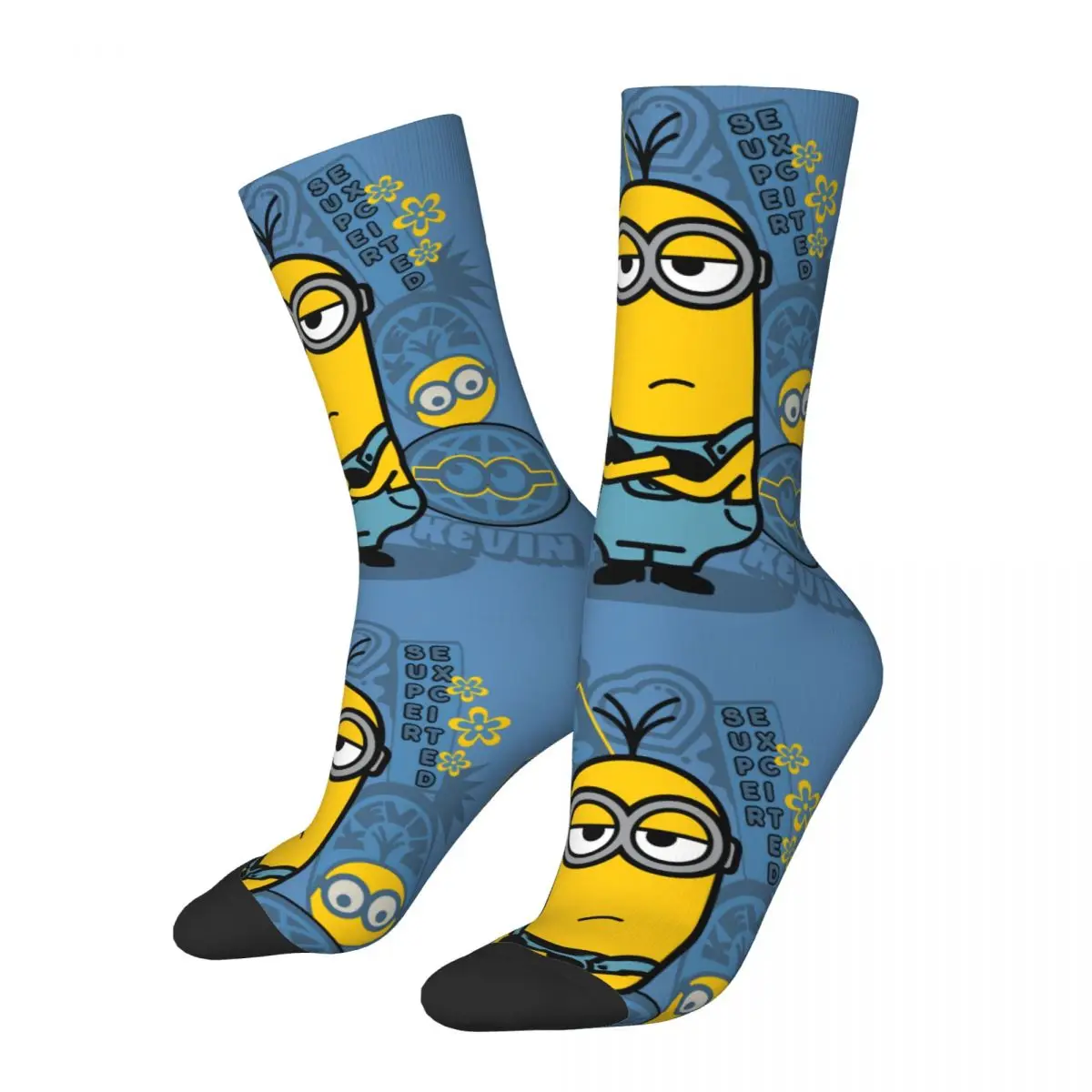 

Minions Kevin Travel Socks Men Women Casual Socks Harajuku Spring Summer Autumn Winter Middle Tube Socks Gifts