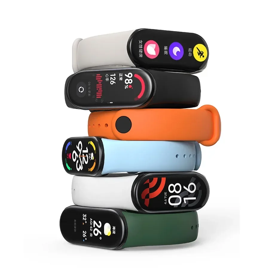 Rubber Bracelet for Mi Band 8 Strap NFC Accessories Sport Silicone SmartWatch Wristband pulseira correa Xiaomi MiBand 8 strap