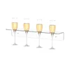 Clear Acrylic Wine Glass Holder Wall Mounted, Under Cabinet Hanging Wine Glass Rack, Champagne Wall Holder for Party 1