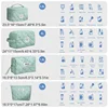 Cosmetic Bag Vintage Flower Women Cosmetic Bag Portable Zipper Makeup Travel Organizer Female Handbag Toiletry Quilting Bag 4