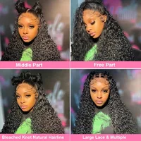 Perruque Lace Front Wig Brésilienne Naturelle Bouclée, Cheveux Humains, 13x6 HD, 13x4, 40 Pouces, Haute Densité, pour Femme, Choix en Solde, Liquimanquer 5
