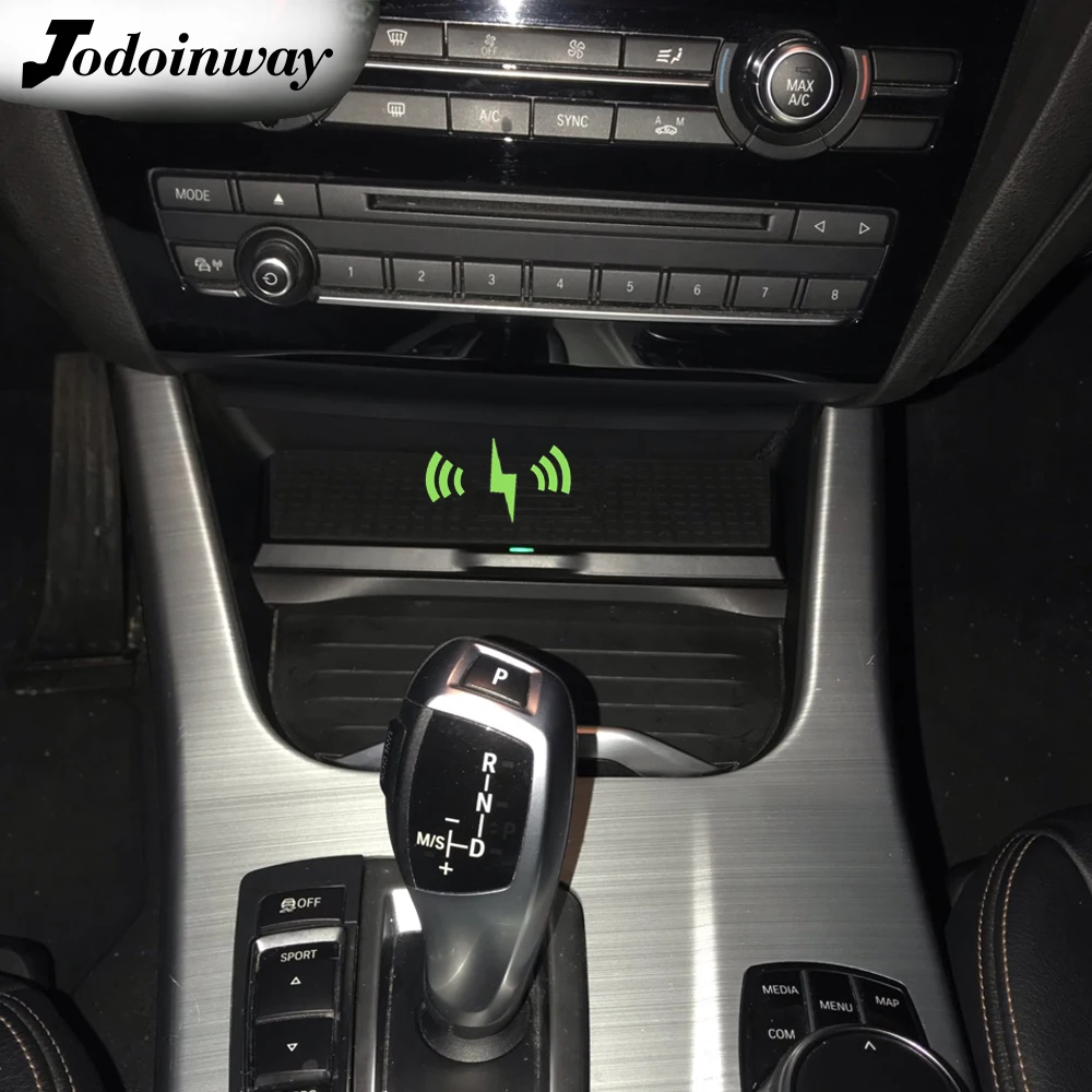 Phone charger for bmw x3 f25 x4 f26 2014 to 2017 wireless charging board center console holder iphone 11 quick charge panel |