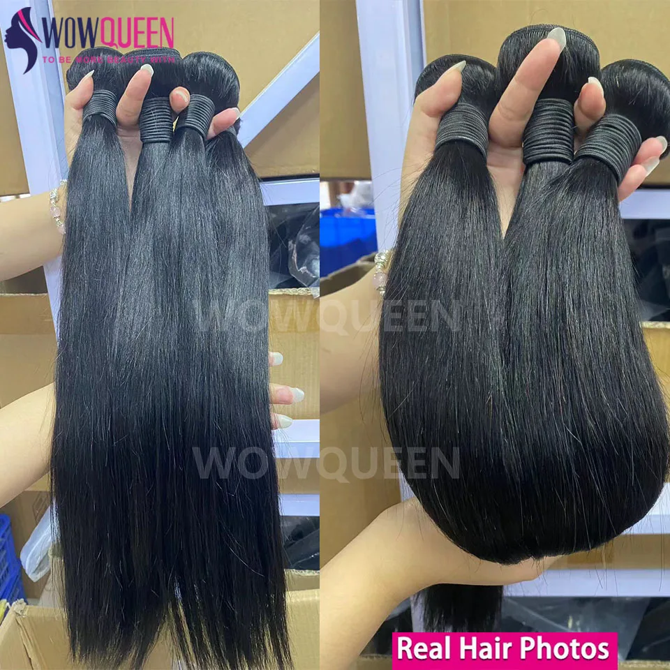 12A Straight Human Hair Bundles 28 30 inch Raw Hair Bundles 36 38 40 Inch Long Thick Bundles Cheap Brazilian Hair Weave Bundles 3