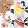Stainless Steel Pinking Scissors Triangle Teeth Lace Cloth Crafts Dressmaking Zig Zag Cut Tailor's Scissors Sewing Shears 6
