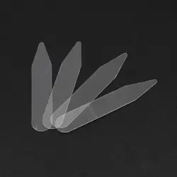 652F 200Pcs/set Plastic Collar Stiffeners Stays Bones Set For Dress Shirt Men Gifts Clear Plastic Collar Stays 55 mm