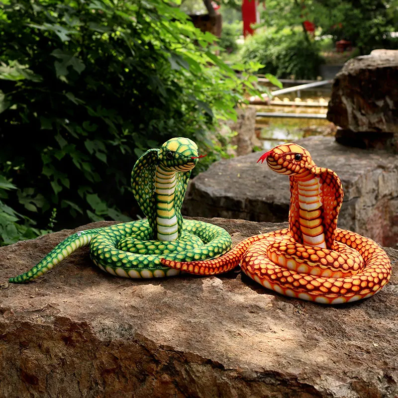 200-300cm Colorful Snakes Plush Toy Stuffed Boa Cobra Doll Simulated Forest Animal Stuffed Toys Kawaii Room Decor Plush Toys