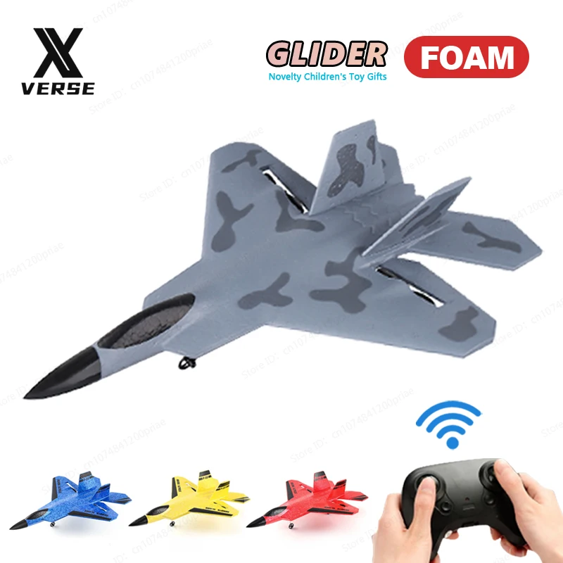 Rc Aereo F22 Aliante 2.4G Radiocomando Aeroplani Su35 Epp Schiuma Aereo Su57 Ragazzi Regali Giocattoli Per Bambini