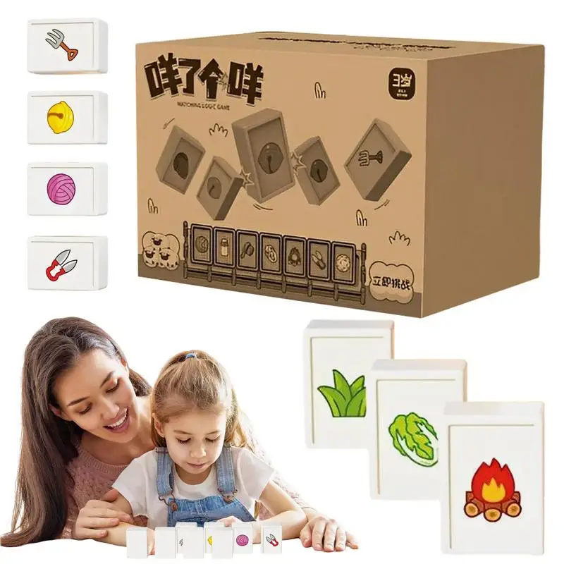 Mahjong Matching Tile Set Mahjong Family Board Game Fun Chess Educational Toys Colorful Block Matching Toy For Children