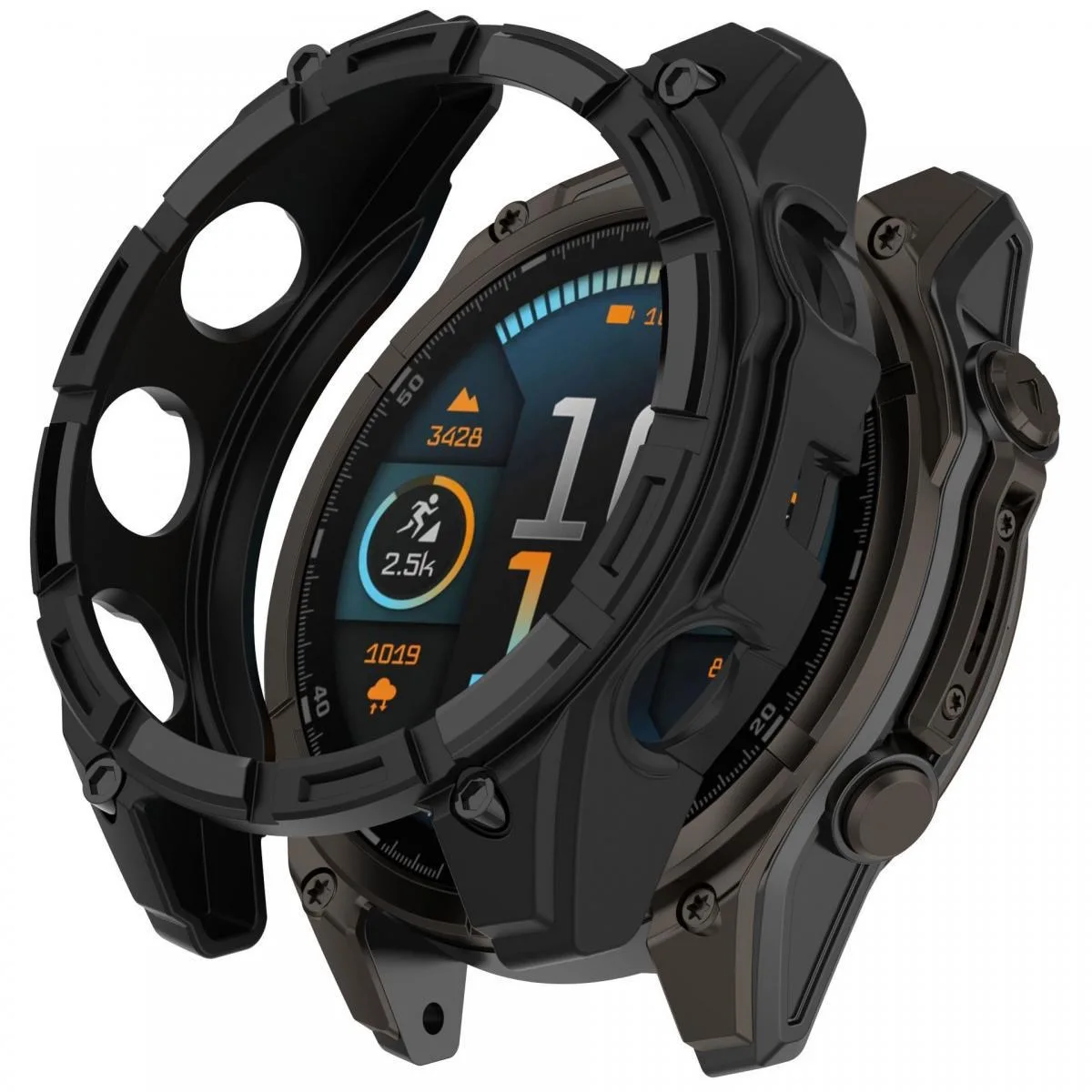 Watch Screen Protector Case Apple Watch Screen Protector Case Watch Case Watch Protective Case Watch Cover Watch Protective Cover TPU Protective Case Bumper Protective Case Silicone Protective Cover For Garmin Fenix 8 51mm 47mm 43mm Soft TPU Protection Case For Garmin Fenix 8 Bumper Shell Accessories