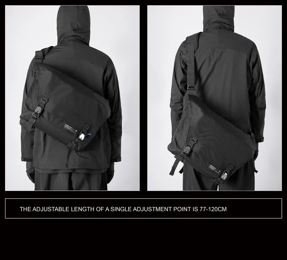 Reindee Lusion 24ss Waterproof cd material shoulder bag set molle pad modul expansion accessories techwear