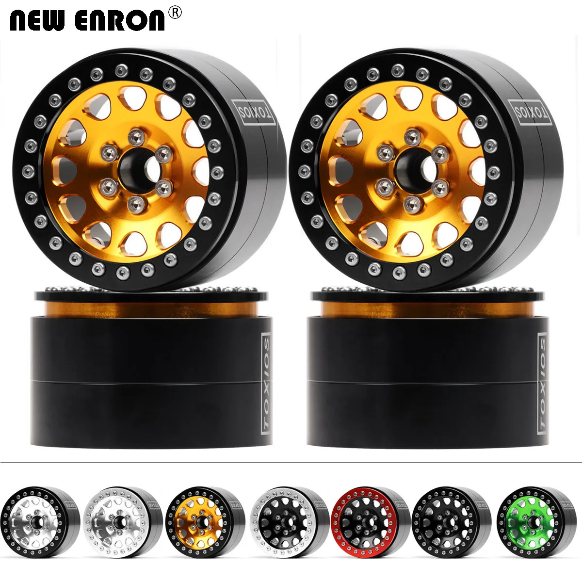 

NEW ENRON Metal Alloy 2.2 in Beadlock Wheel Rim For RC Crawler 1/10 TRAXXAS TRX4 AXIAL SCX10 90046 90047 TRX6 Yeti Wraith ETC