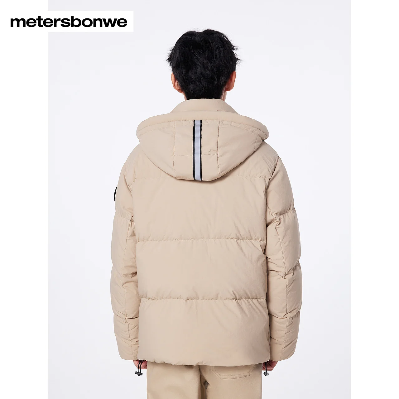 Metersbonwe-Men's Waterproof Jacket Puffer Thick Windproof And Oil Proof Hooded Duck Down Jacket Commute Daily Casual Winter
