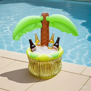 Inflatable Hawaiian Coconut Tree Beer Cooler 1