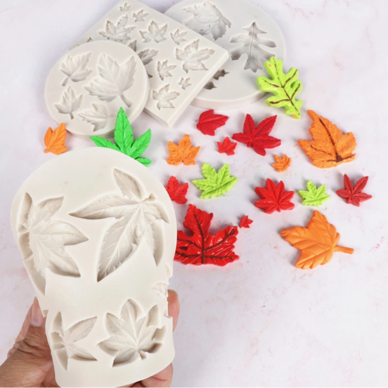 3D Sugarcraft Maple Leaf Mold Silicon Moulds Fondant Mold Cake Decorating Tools Chocolate Silicone Molds for Baking Mould 2025