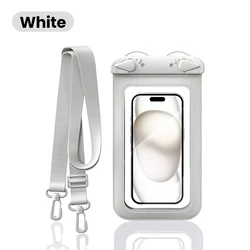 Waterproof Phone Case Pouch Bag - Universal Full - Cover Protection (White)