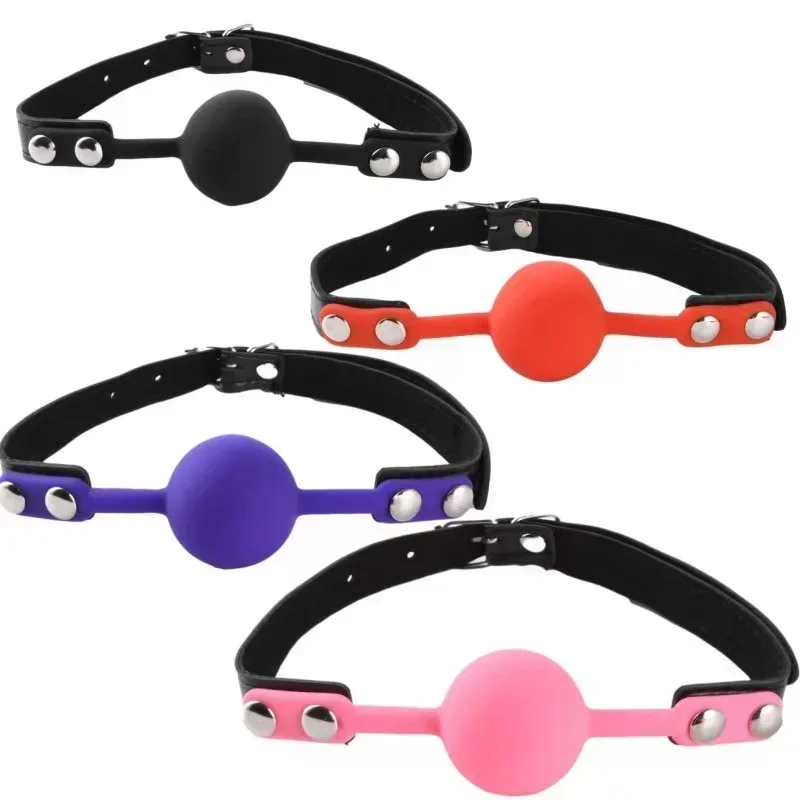 Silicone Gag Ball Sex Toys Open Mouth Gag BDSM Bondage Mouth Ball Woman Couples Adult Sex Games Erotic Accessories Harness sex party toys erotic sex toy sex toys sex bondage toys
