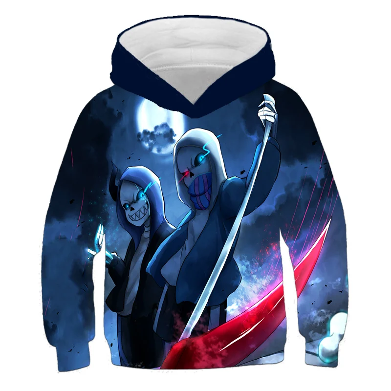 

3-14 years old fashion sweater Under the legend 3D printing boys and girls hoodie