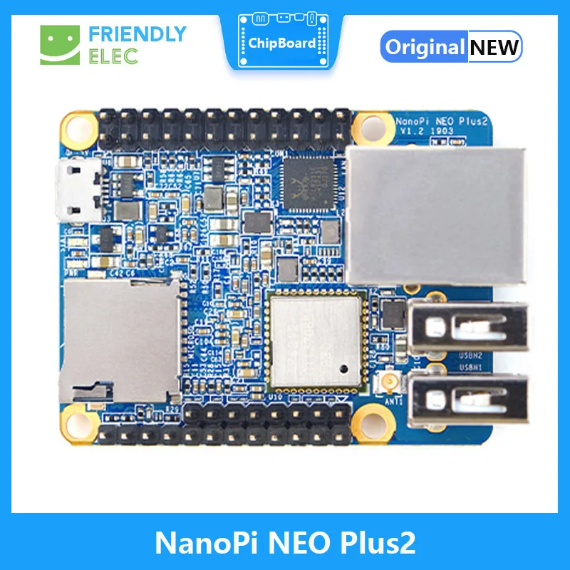 Nanopi Neo Plus2 512Mb Ddr3 Ram 8Gb Emmc Allwinner H5 Quad-Core 64-Bit Corteccia Ad Alte Prestazioni A53