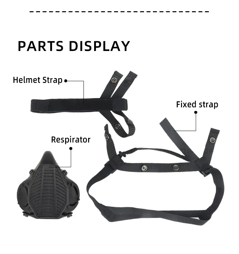 Tactical Half-mask Respirator For Airsoft And Outdoor Activities_voghion.com
