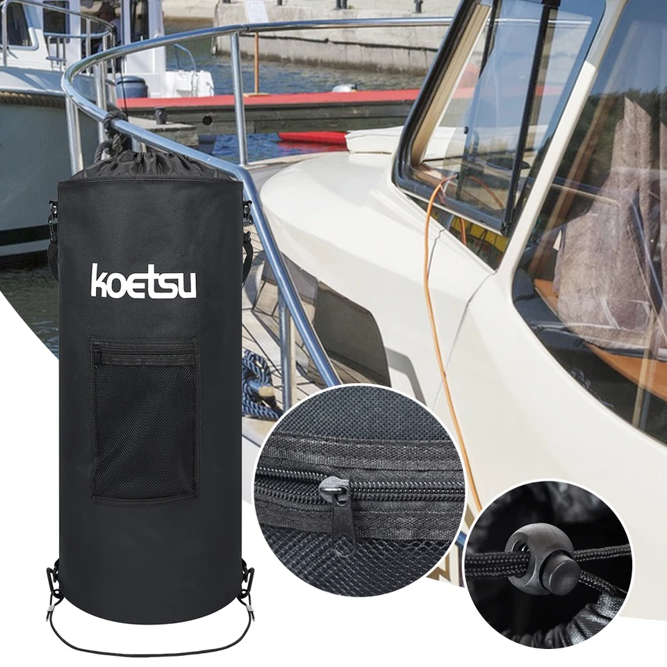 XHGWJSX Waterproof Boat Trash Can With 6 Clips, 13 Gal Boat