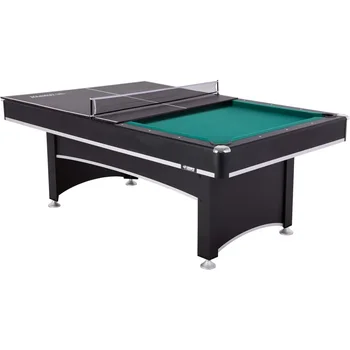 Sports Phoenix 7’ Billiard Table with Table Tennis Conversion Top for a Game of Pool or an Action-Packed Table Tennis Ga 1