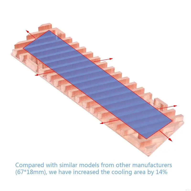 97BF Thin Heatsink Cooler Heat Sink SSD Thermal Pad for M.2 2280 PCI-E NVME 1.5/2/3/4mm