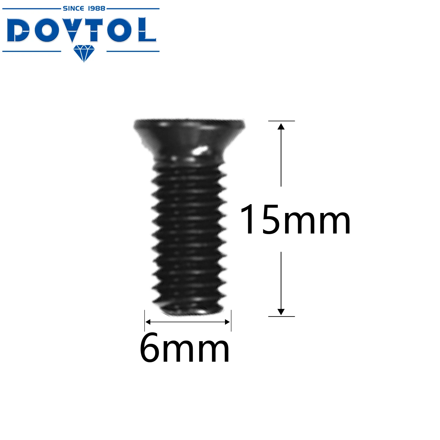 100pcs M6*15 Screws For Woodworking Replacement Carbide Inserts 14x14x2.0 Or 15x15x2.5