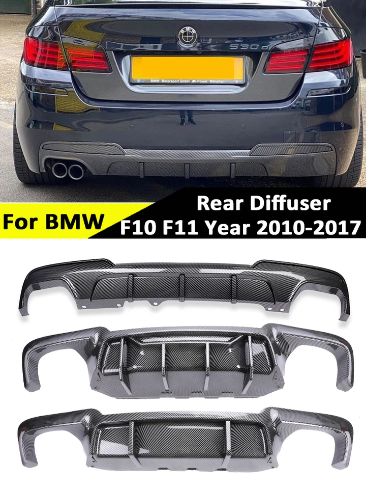Bmw F10 528/523/530カーボンファイバー リアディフューザー