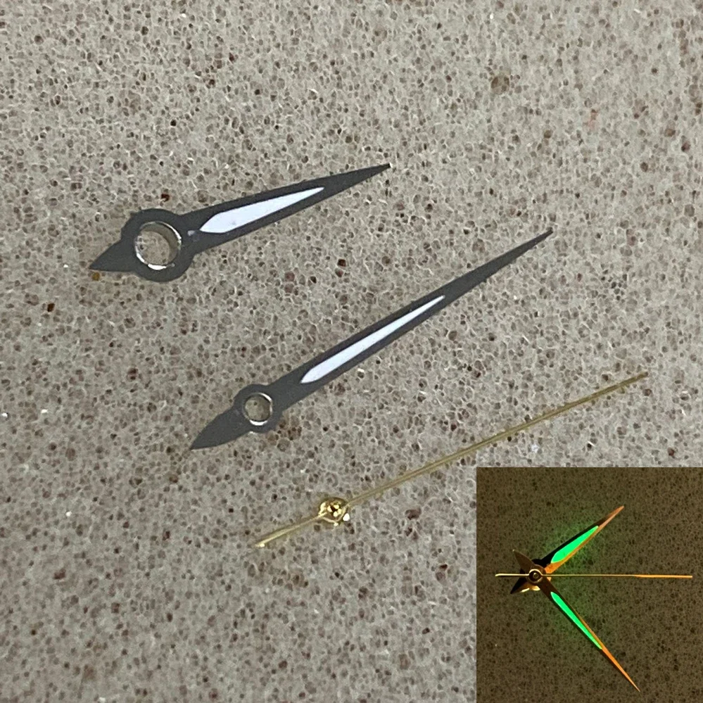 

Green Luminous Watch Hands Parts Fit for NH35/NH36 Mechanical Men's Movement Green Luminous Three Hands Watch Accessories