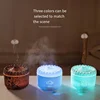Difusor De Aroma Smoke Ring Flame Aromatherapy Machine with Thick Fog Capacity and Remote Control 5V Color Atmosphere Humidifier 5