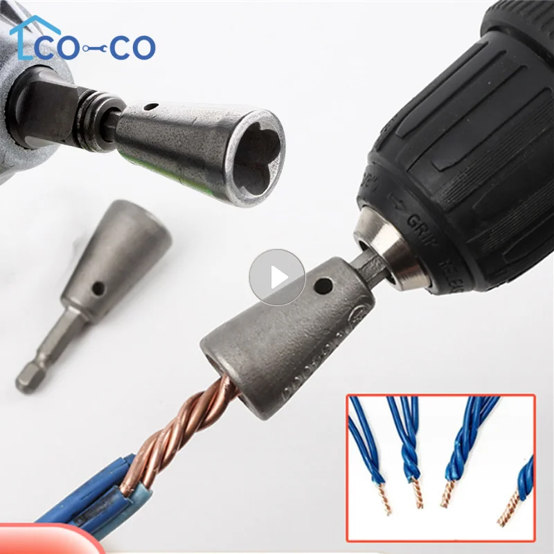 

1PC Wire Twisting Tools Quickly Twister Electrician Artifact For Power Drill Drivers Twisted Connector Cable Device Multi-tool