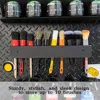 Detailing Brush Holder-Organizer for 10 Car Detailing Brushes, Lightweight Design,Easy Wall Mounting for Auto Detailing Supplies 4