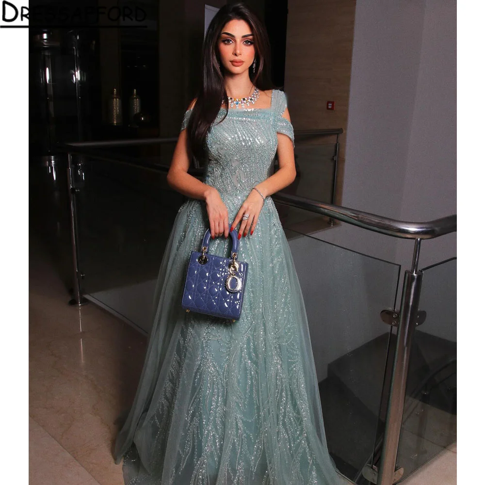 

Luxury Off The Shoulder A-Line Beading Evening Dresses 2024 Elegant Gowns For Women Party